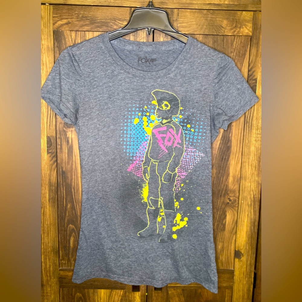 FOX Y2K Heather Gray T-Shirt